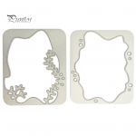 2 tk DIY l&otilde;ikevormid vesi muru raam Kunst fotoalbum DIY reljeef&scaron;abloon h&otilde;be