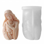 3D Hold Baby Ornament Silikoonvorm k&auml;sitsi valmistatud t&ouml;&ouml;lauakaunistuseks Kipsist epoks&uuml;vaigust k&uuml;&uuml;nlavorm kodu kaunistamiseks
