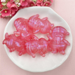 Ehted L&auml;bipaistvad Helmed DIY Ehted Aksessuaarid Aksessuaarid 25*30mm UV V&auml;rvilised P&auml;kapikud Akr&uuml;&uuml;list helmestega Materjalid 5tk K&auml;ev&otilde;ru K&otilde;rvar&otilde;ngaste Valmistamiseks roosa punane v&auml;rv