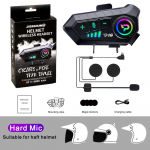 Mootorrattakiivri peakomplekt, juhtmeta Bluetooth 5.3 k&otilde;rvaklappide m&uuml;ra v&auml;hendamine, vabak&auml;eseade, helistamine muusika esitamine, veekindel mootorrattakiivri k&otilde;rvaklapid box