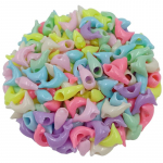 Moodsad segav&auml;rvilised risttahukakujulised ripatsid Dolphin 10*14mm 30Pcs