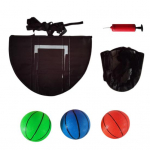 Batuut Korvpallir&otilde;ngas 3 Palli Pumba Veekindel Lapsed T&auml;iskasvanud Sise- V&auml;lis Aed Korvpalli Viskamine M&auml;ng Batuudi Tarvikud 4pcs kollane