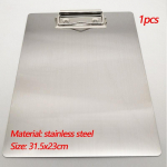 A4 klambritahvel roostevabast terasest kirjutusploki kaust paber kontoritarvete korraldaja l&otilde;ikelaud hoiukast dokumendipadja paberihoidja