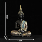 Suur Buddha kuju Tai Buda Buddha skulptuur Roheline vaik K&auml;sitsi valmistatud Budism Hindu Fengshui Figuur Meditatsioon Kodu dekoratsioon