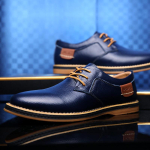 Meeste naturaalsest nahast pidulikud kingad Oxfords Brogue Paelad Itaalia Meeste vabaajakingad Luksusbr&auml;nd Mokassiinid Loaferid Suurused 38-48 44 sinine