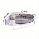 1 tk 360-kraadine p&ouml;&ouml;rlev nurgariiul &ndash; seinale kinnitatav, puurimata hoiustamisriiul vannitoa ja k&ouml;&ouml;gi jaoks Ujuvriiulid vannitoa vannitoa hoiuruumi jaoks One layer