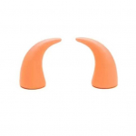 1 paari rooliratta kuradi sarve kleebis V&auml;ike armas isekleepuv auto veoauto maastur armatuurlaud &otilde;huventilatsiooniga rooliratta 3D sarve kaunistusauto punane