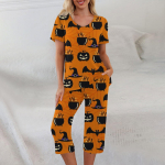 2-osalised komplektid naistele suvine l&uuml;hikeste varrukatega topp ja taskutega p&uuml;ksid. Pehmed treeningkomplektid L must