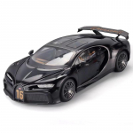 1/18 Bugatti Chiron Superauto Sulam Valatud M&auml;nguasi Skaala Automudel Heli ja Valgus Miniatuurne S&otilde;iduk Laste M&auml;nguasi Kollektsioon Dekoratiivne Kingitus must
