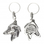Italian Greyhound, Italian Sighthound - Silver-plated pendant with a dog in a decorative box, handbag decoration, backpack pendant by Art-Dog brand