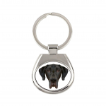 Great Dane I - geometric keychain with a photo and the inscription Art-Dog