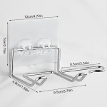 F&ouml;&ouml;nihoidik, seinale kinnitatav juuksesirgendaja, kuivati ​​hoidikud Vannitoa korraldaja Hoiuriiuli riiul Vannitoatarvikud 1PCS puhas