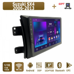 Android Carplay Autoraadio Suzuki SX4 2006-2013 jaoks Multimeediapleier Pea&uuml;ksus Stereo GPS-navigatsioon BT WIFI 4+64GB 1+16GB
