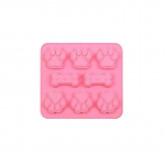 Ise tehes silikoonist kassi looma k&auml;pa lemmikloomade print k&uuml;psetusvorm Korduvkasutatav omatehtud koera maiuspalad kommid k&uuml;psised tarretis j&auml;&auml;kuubik &scaron;okolaadivorm sinine