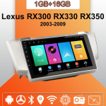 Auto Raadio Android Auto Carplay Lexus RX300 RX330 RX350 2003-2009 jaoks Multimeediam&auml;ngija Peaseade Stereo GPS Navigatsioon BT WIFI 1+16GB 1+16GB