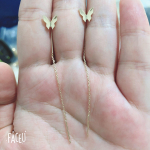 Pika tutiga liblikas k&otilde;rvar&otilde;ngad h&otilde;bedased moed rippuvad naiste k&otilde;rvar&otilde;ngad suvised ehted t&uuml;drukutele kingitused