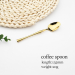1 tk Mirror Vintage Gold s&ouml;&ouml;giriistade komplekt 304 roostevabast terasest s&ouml;&ouml;gin&otilde;ude komplekt lauan&otilde;ud kodu nuga kahvel teelusikate h&otilde;ben&otilde;ude komplekt coffee spoon kuld