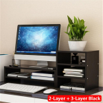 Multifunktsionaalne monitori aluse p&uuml;stik lauaarvuti korraldaja Arvutiekraani p&uuml;stik s&uuml;learvuti s&uuml;learvuti alus 2/3 sahtliga salvestuskarbi korraldajaga kontoriarvuti jaoks 2 Layer + 3 Layer Type must