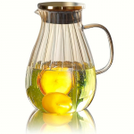 Elegantne 66 untsi lekkekindel kaanega klaaskann &ndash; ideaalne k&uuml;lmade jookide jaoks, vastupidav ja mitmek&uuml;lgne igap&auml;evaseks kasutamiseks 1pc Pitcher