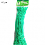 50/100/200 tk Taimesidemed T&ouml;&ouml;j&otilde;udu s&auml;&auml;stvad suure vastupidavusega raudtraat PVC praktiline varrega kaabliside aed 50pcs #15