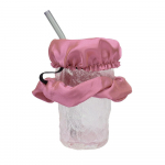 Joogikaaned Anti Spike Scrunchie Bar &Ouml;&ouml;klubi, Korduvkasutatavad enamiku joogitopside jaoks roosa punane v&auml;rv
