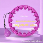 Smart Counting Hula Hoop lastele ja t&auml;iskasvanutele &ndash; eemaldatav, pehme, salendav treeningr&otilde;ngas 24 hula hoop