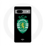 Coque Maniacase pour Google Pixel 7a scp sporting portugal fond noir