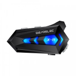 Mootorrattakiiver Bluetooth-peakomplekt GEARLEC X-11 IP67 veekindlad BT 5.3 juhtmevabad k&otilde;rvaklapid 40 mm k&otilde;laritega kahe telefoni&uuml;hendusega