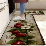 1 tk v&auml;simusvastane k&ouml;&ouml;givaip, maasikas, veekindel, libisemiskindel paks polsterdatud k&ouml;&ouml;gimatt, vastupidav ja mugav k&ouml;&ouml;gimatt 40*60cm