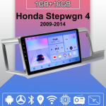 Android Carplay Autoraadio Honda Stepwgn 4 2009-2014 jaoks Multimeediapleier Peaseade Stereo GPS-navigatsioon BT WIFI 2+32GB 1+16GB blue