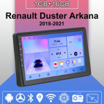 Android Carplay Autoraadio Renault Duster Arkana 2018-2021 jaoks Multimeediapleier Peak Unit Stereo GPS-navigatsioon BT WIFI 2+32GB 1+16GB