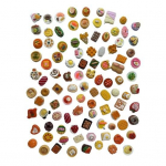 Youshengi minitoidujoogid kaunistused vaigust miniatuursed toidum&auml;nguasjad realistlikud simulatsioonid nukumajade toidujoogid, k&ouml;&ouml;gitarvikud, isetegemine, k&auml;sit&ouml;&ouml; 40pcs
