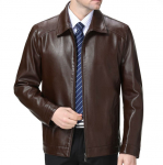 Ehtne nahktagi meestele, lambanahast jakk keskealistele ja vanematele isadele, s&uuml;gisene ja talvine meeste vabaaja nahktagi 170