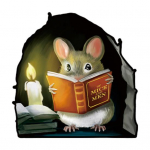 Hiire seinakleebis Peel and Stick Multifilmi lugemise Hiire seinakleebis Veekindel isekleepuv A