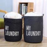 Kokkupandav n&ouml;&ouml;riga pesukorv suure mahutavusega veekindel riiete hoiukorv koju, vannituppa, laste m&auml;nguasjade organiseerija S 35x45cm