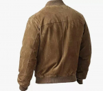 Meeste seemisnahast lambanahast mood Bomber jope Vintage pruun jakk Fashion S pruun