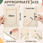 6tk/20tk DIY puidust pildiraamid puidust fotoraamid 4 x 6 fotode jaoks T&uuml;hjad pildiraamid kaunistamiseks