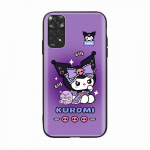 H-21 Kuromi must diivani&uuml;mbris iPhone'ile 16 15 Plus 14 13 Mini 12 11 Pro 8 6 6S SE 5 XR XS Max Realme C30 C33 C32 9I VIVO V29 V27 V23 Y36 Huawei Y7 2019 tuhmkollane