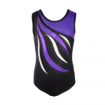 Laste r&uuml;tmilise v&otilde;imlemise jumpsuit t&uuml;drukutele, lastele, varrukateta, s&auml;ravate strassidega, uisutamiseks, teismelistele, balleti tantsuleotard 13-14Y lilla