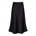 Naiste Maxi seelik k&otilde;rge v&ouml;&ouml;kohaga sile satiinist pikk seelik t&otilde;mblukuga &uuml;hev&auml;rviline kevad s&uuml;gisene naiste puusa m&auml;hitud kalasaba seelik XL