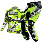 motokrossi k&auml;igukomplekt lastele 4 5 6 7 8 9 10 11 12 13 aastat Noor laps Mootorrattapoiss t&uuml;druk Jersey Pant Kits v&otilde;istluskost&uuml;&uuml;m Off-road Enduro MX MTB M-22