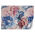 Tapeet Pojeng Lilled Pastelne Akvarell 3D 100x70 mitmev&auml;rviline