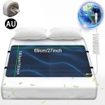 Maandusmatt voodile, maandusalus magamiseks, libisemisvastane PU-nahast maandusmadrats koos maandusjuhtmega, 27''&times;72'', California King AU Plug must