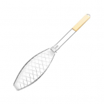 Kalagrillikorv p&otilde;lemisvastase k&auml;epidemega lukustatava restiga roostevabast terasest lihtsaks &uuml;mberp&ouml;&ouml;ramiseks Liha ja mereandide k&ouml;&ouml;giviljade jaoks m&otilde;eldud grillt&ouml;&ouml;riist 1pc