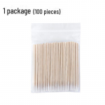 &Uuml;lipeened terava otsaga puuvillased tampoonid kulmude meigiks ja tikkimiseks 100 pieces