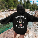 Naiste moe kerged pikkade varrukatega pusadega kapuutsid Graafiline kapuuts S khaki