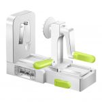 Roostevaba terasest k&ouml;&ouml;giviljaspiraliseerija k&ouml;&ouml;givilja-puuviljaspirall&otilde;ikur salati jaoks, hakkija, spiraalkartulil&otilde;ikur, spageti-nuudlite valmistaja valge