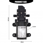 12V 72W k&otilde;rgsurve mikromembraaniga veepumba automaatne l&uuml;liti iset&auml;ituv 130PSI 6L/min veepumba pihusti Straight type