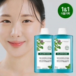 Klorane Aquamint &scaron;ampoon topeltpakend (400 ml + 400 ml) (Ceratin Hooldus & Jahutus)