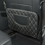 Auto jalat&otilde;kkepadi koos korraldaja taskuga, nahast universaalne istme seljatoe nahast kaitsekate Veekindel tagaistme jalamatid CHINA